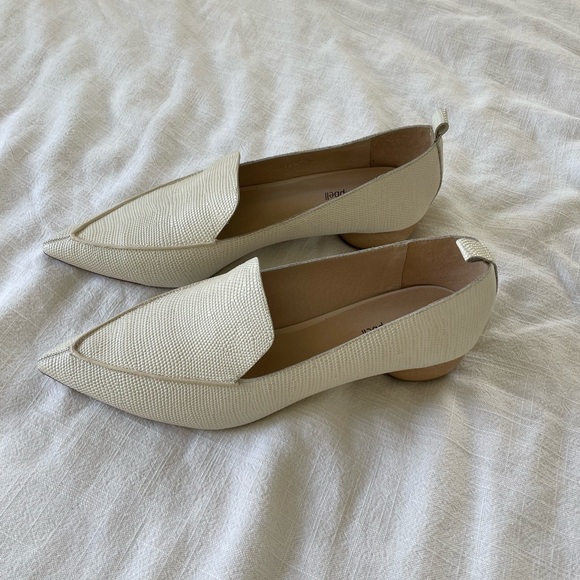 Jeffery Campbell Viona Lizard Embossed Pointed Toe Loafers - Picture 3 of 8